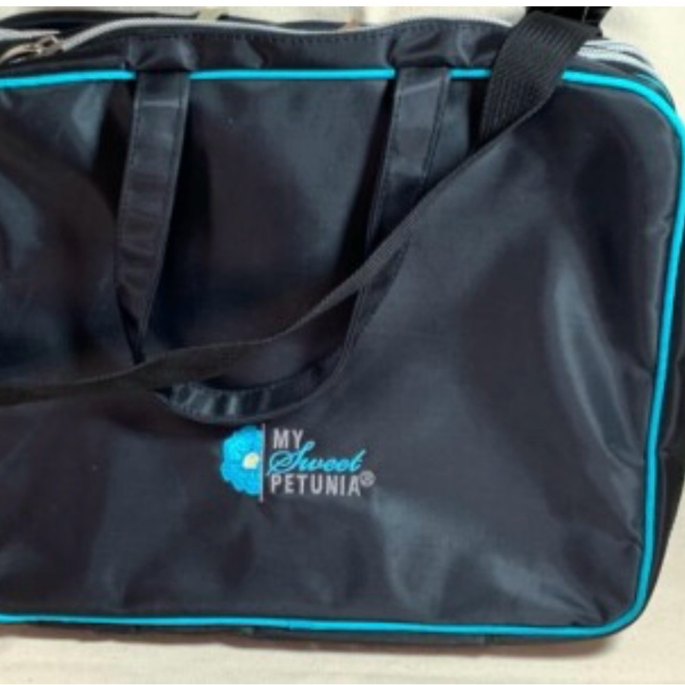 My Sweet Petunia - Misti Blue & Black Scrapbooking Studio Bag -Only Bag 9X11X5